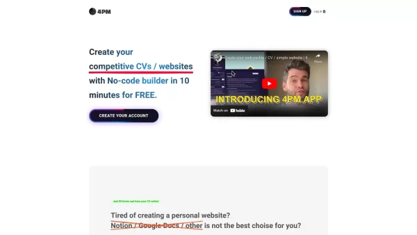 4pm.app | Simple PRO website