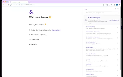 Moly AI - Chrome Extension