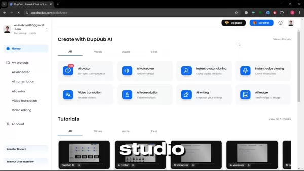 Набор инструментов DupDub AI