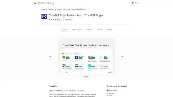 ChatGPT Plugin Finder - Chrome Extension