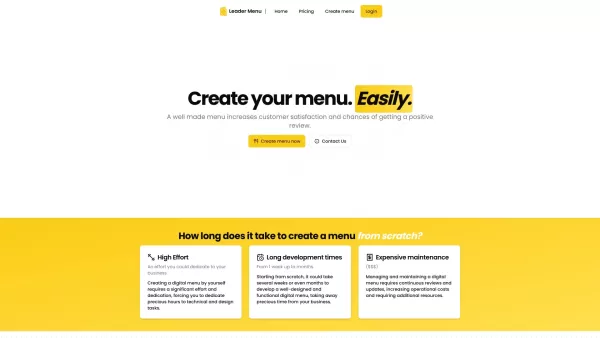 Leader Menu