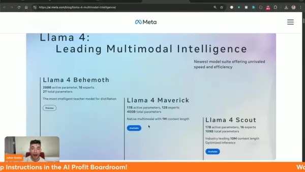 Meta presenta Llama 4: pionera en IA multimodal de nueva generación
