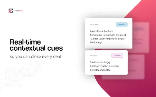 Real Time Sales Assistant and AI Based Conversation Insights - Chrome Extension