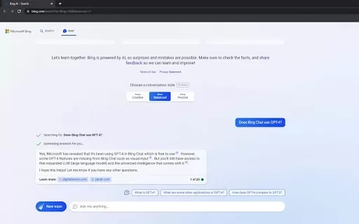 Bing Chat Anywhere - Chrome Extension