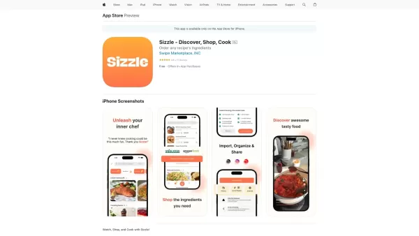 Sizzle - Discover, Shop, Cook