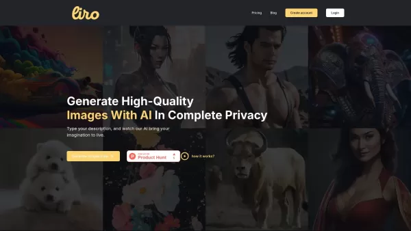 Liro - AI Image Generator Tool