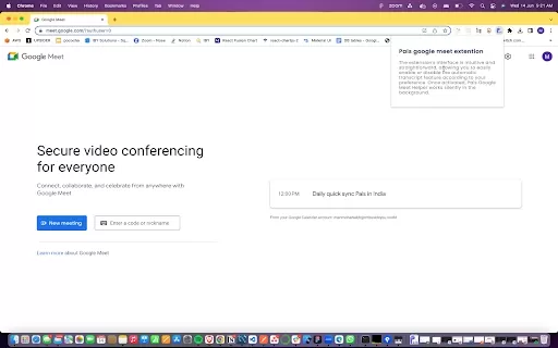 Pals Google Meet Helper - Chrome Extension
