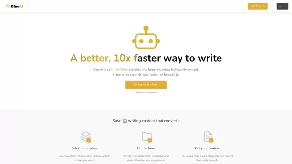 Cluc.io: Professional AI Content Writing Platform