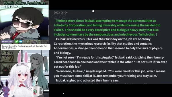 Lobotomy Corporation Live Stream Plagued by AI Storytelling Issues