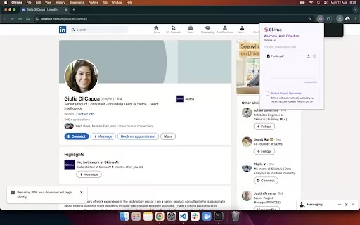 SKIMA - Chrome Extension