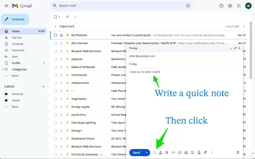 One Click AI Email - Chrome Extension