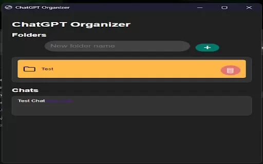 Organize your chats in ChatGPT - Chrome Extension