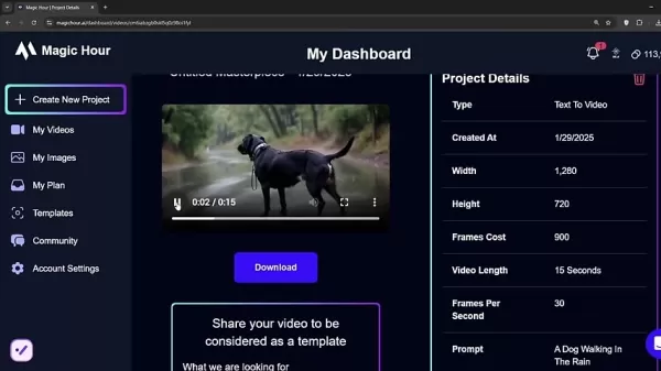 Text-to-Video Example
