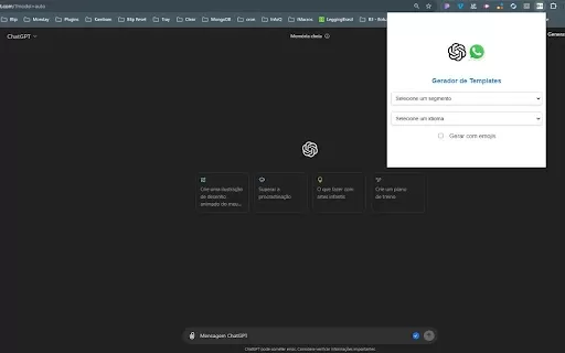 ChatGPT WhatsApp Template Generator - Chrome Extension