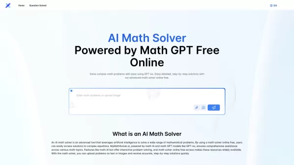 AI Math Solver by GPT-4o Free Online