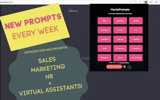 HandyPrompts - Chrome Extension