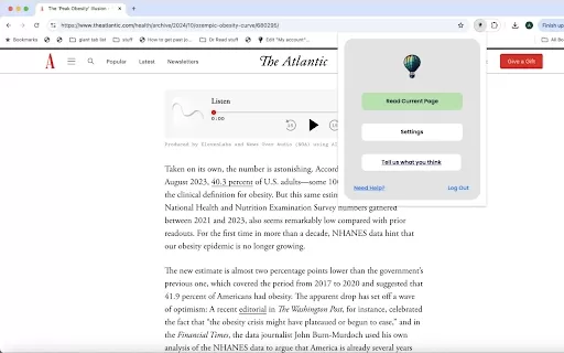 Dr. Read - Chrome Extension