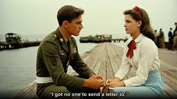 Letters exchanged between soldier and waitress