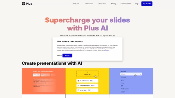 Plus AI Presentation Maker