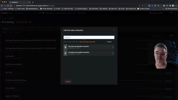 Der DataRobot AI-Katalog ermöglicht die Modellentwicklung mit SQL-Datenextraktion.