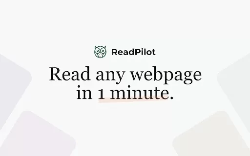ReadPilot - Chrome Extension