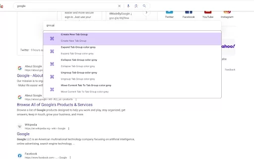 Typee - A Browser Command Line - Chrome Extension