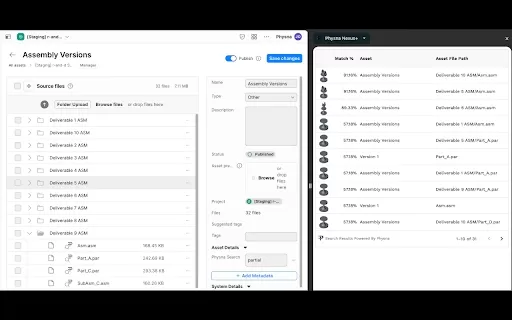 Physna Nexus+ - Chrome Extension