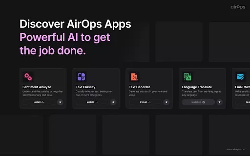 Powerful AI apps - Chrome Extension