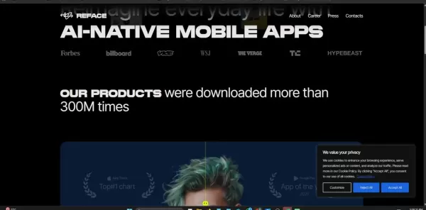 Profile images and information for Reface.ai co-founders and leadership team