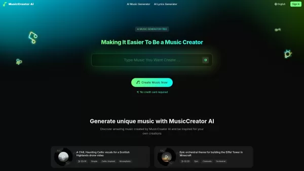 MusicCreator AI