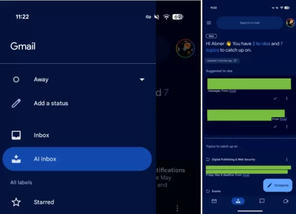 Google Gmail Mobile Update Adds Quick Access AI Inbox Feature
