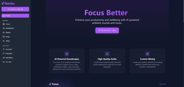 Melodiez: AI Music for Focus