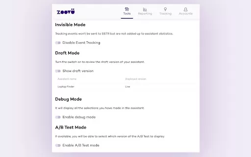 Zoovu Chrome Extension - Chrome Extension
