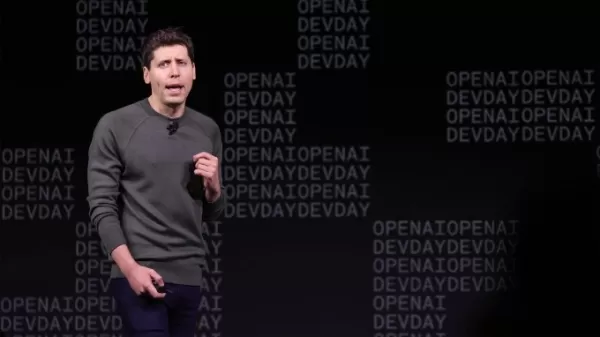Генеральный директор OpenAI Сэм Альтман выступает во время мероприятия OpenAI DevDay 06 ноября 2023 года в Сан-Франциско, Калифорния.