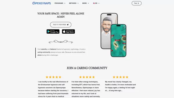 OpenSynaps AI - Your safe place, never feel alone anymore