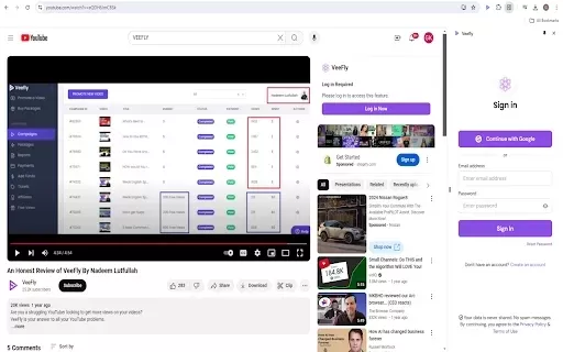 VeeFly - YouTube Chrome Extension