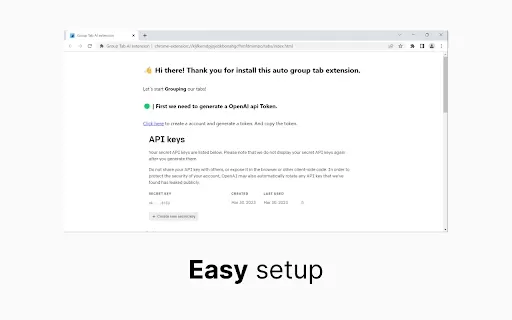 Tab Group AI - Chrome Extension