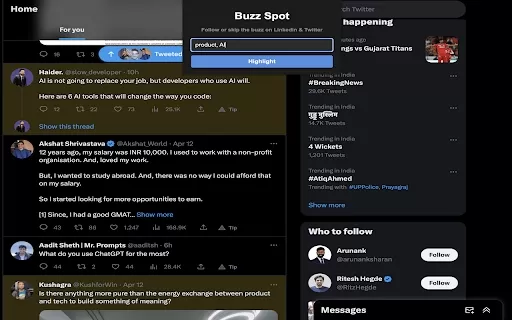 Buzz Spot - Chrome Extension