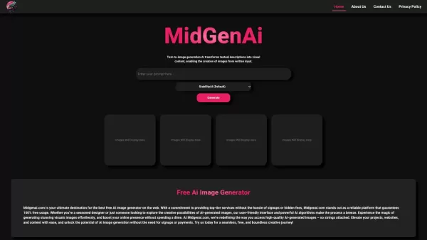 MidGenAI Free Text To Image