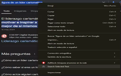 Text Selection Extension - Chrome Extension