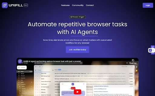 UniFill AI - Chrome Extension