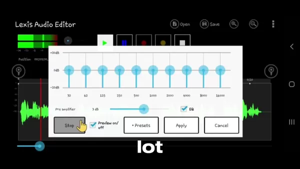 Регулировка темпа в Lexis Audio Editor