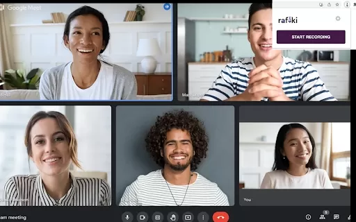 Records, transcribes, summarizes and analyzes web conference meetings - Chrome Extension
