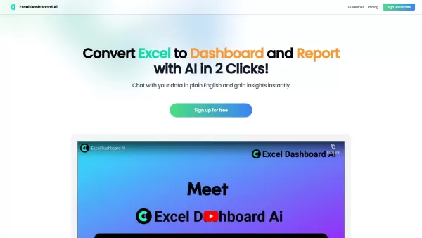 Excel Dashboard Ai