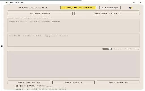 AutoLatex - Chrome Extension