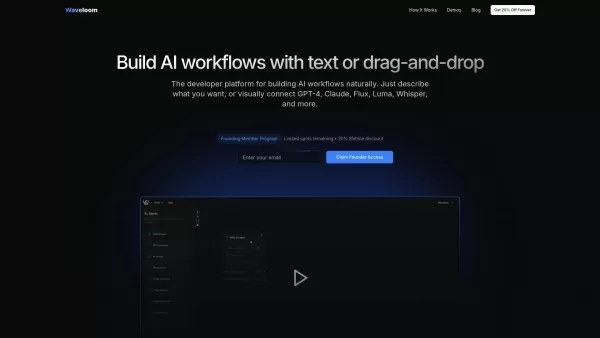 Waveloom - Visual AI Workflow Builder