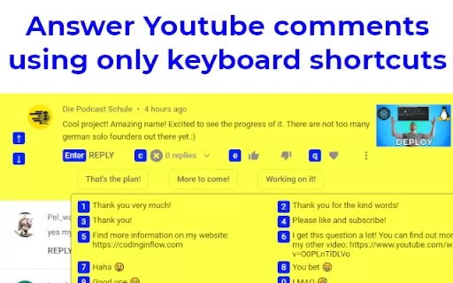 Youtube Comment AI - Chrome Extension