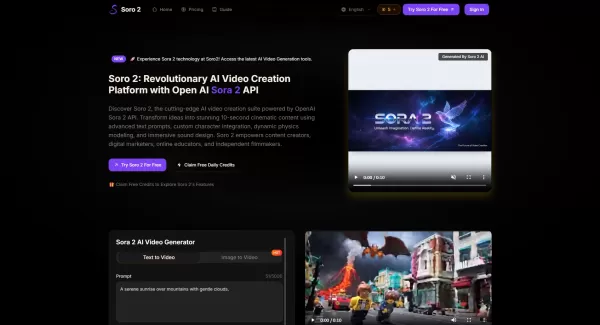 Soro 2: Try Sora 2 For Free