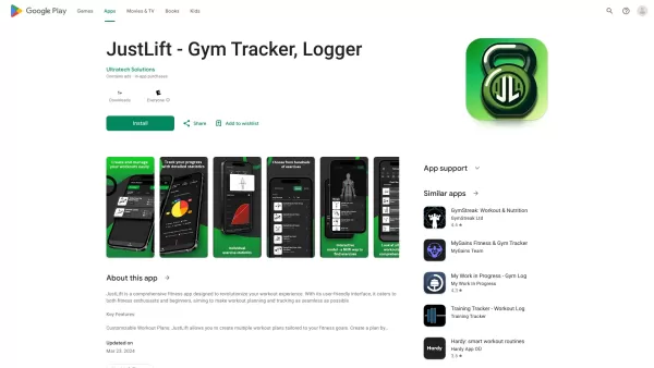 JustLift - Gym Tracker & Fitness Logger