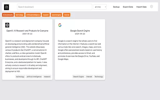 ai bookmarker - Chrome Extension